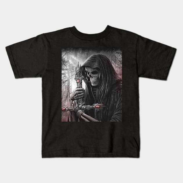 Dark Angel Kids T-Shirt by NOMAD73